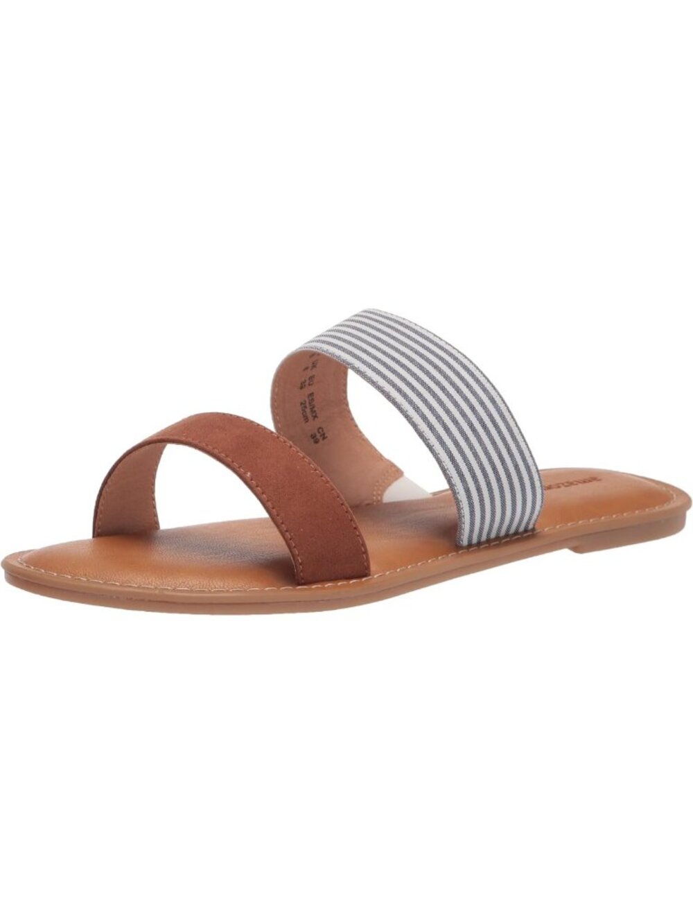 Chic Women's Open Toe Slide Sandals - Stylish Two Band Slip-On Footwear